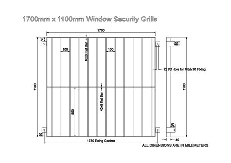 standard security window grills